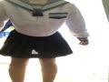 【自撮り】高校生の頃のセーラー服を着てみた動画